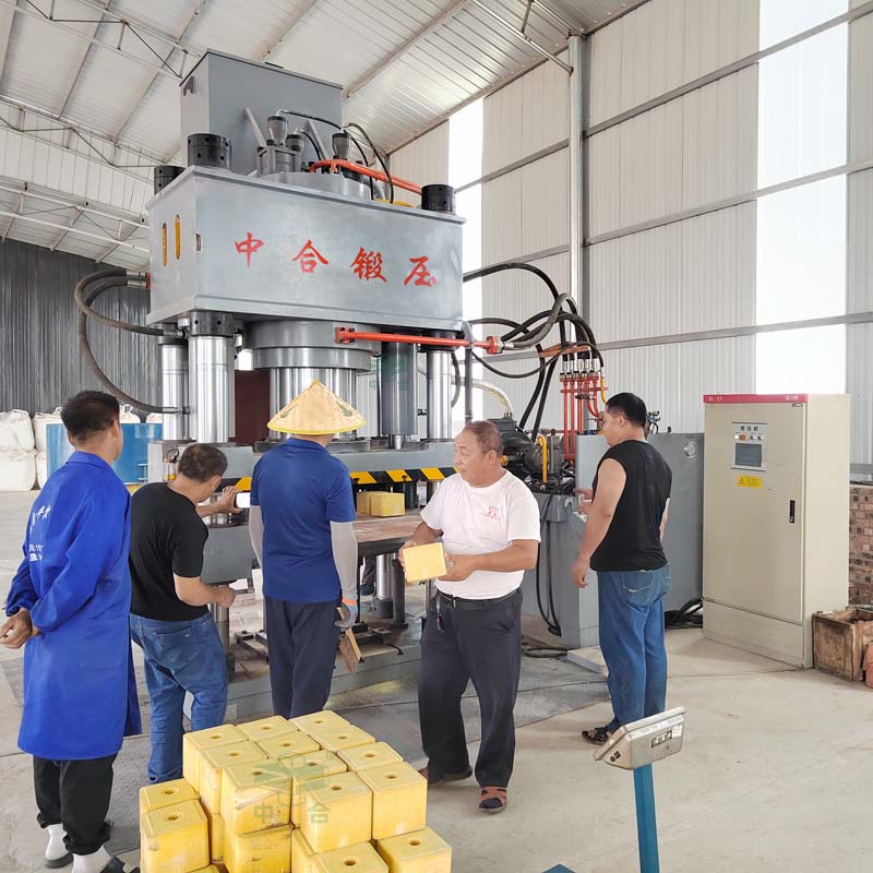 鹽磚機_營養(yǎng)磚成型液壓機_定制鹽磚生產線